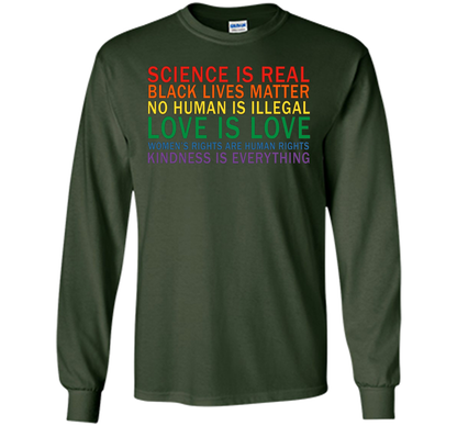 Love Is Kindness T-Shirt Black Lives LGBT Equality Feminist t-shirt Forest Green