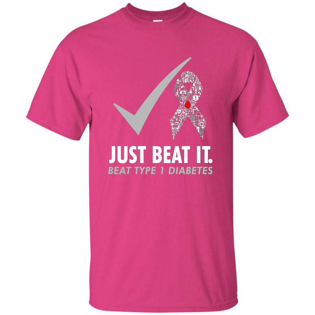 Just Beat It T-shirt Beat Type 1 Diabetes Heliconia