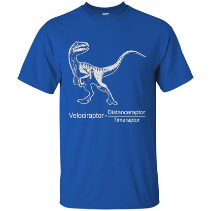 Velociraptor Distanceraptor Timeraptor T-shirt Royal