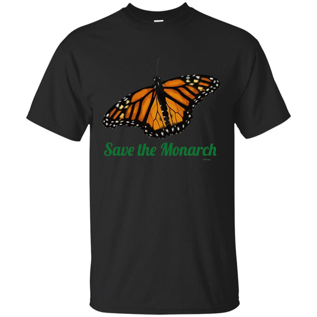 Save the Monarch Butterfly T-shirt Black