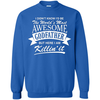 Men's World's Most Awesome Godfather T-shirt Royal