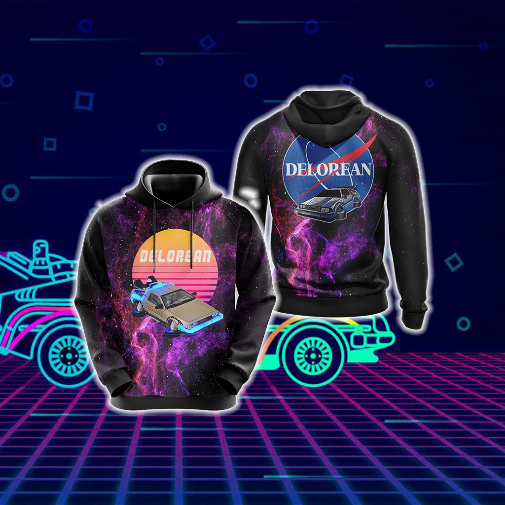 Delorean Space Unisex 3D Hoodie