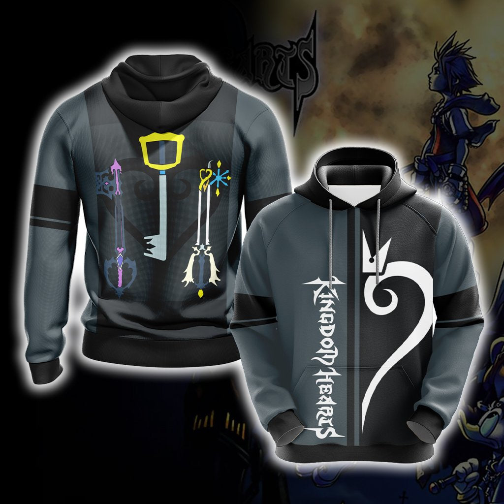 Kingdom Hearts - Weapons Symbol Style Unisex 3D Hoodie