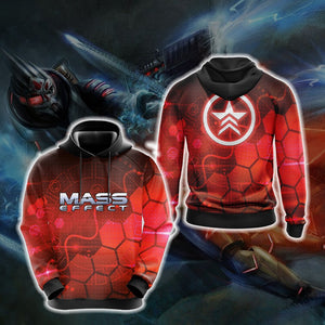 Mass Effect - Renegade Unisex 3D Hoodie