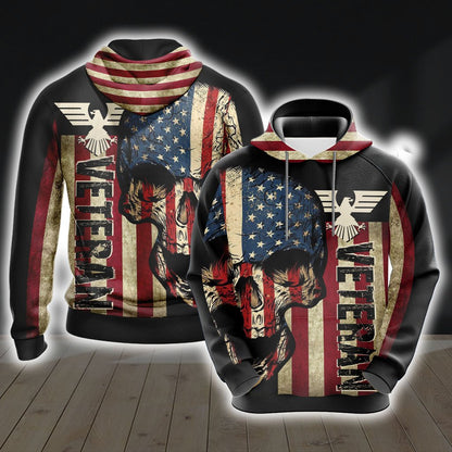 Veteran Unisex 3D Hoodie