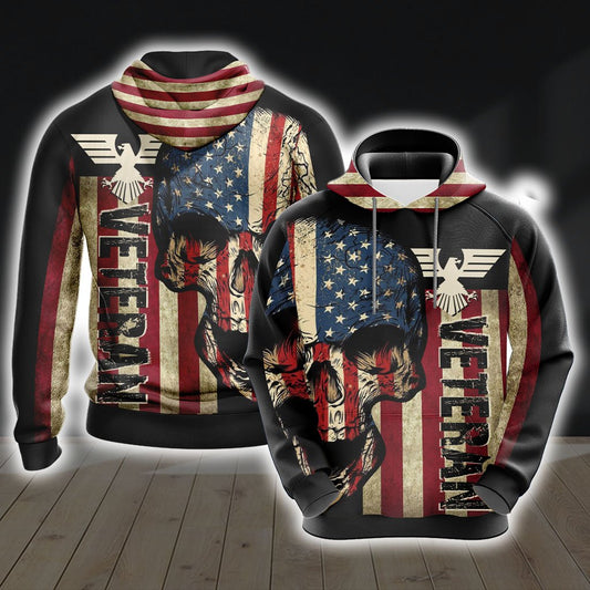 Veteran Unisex 3D Hoodie