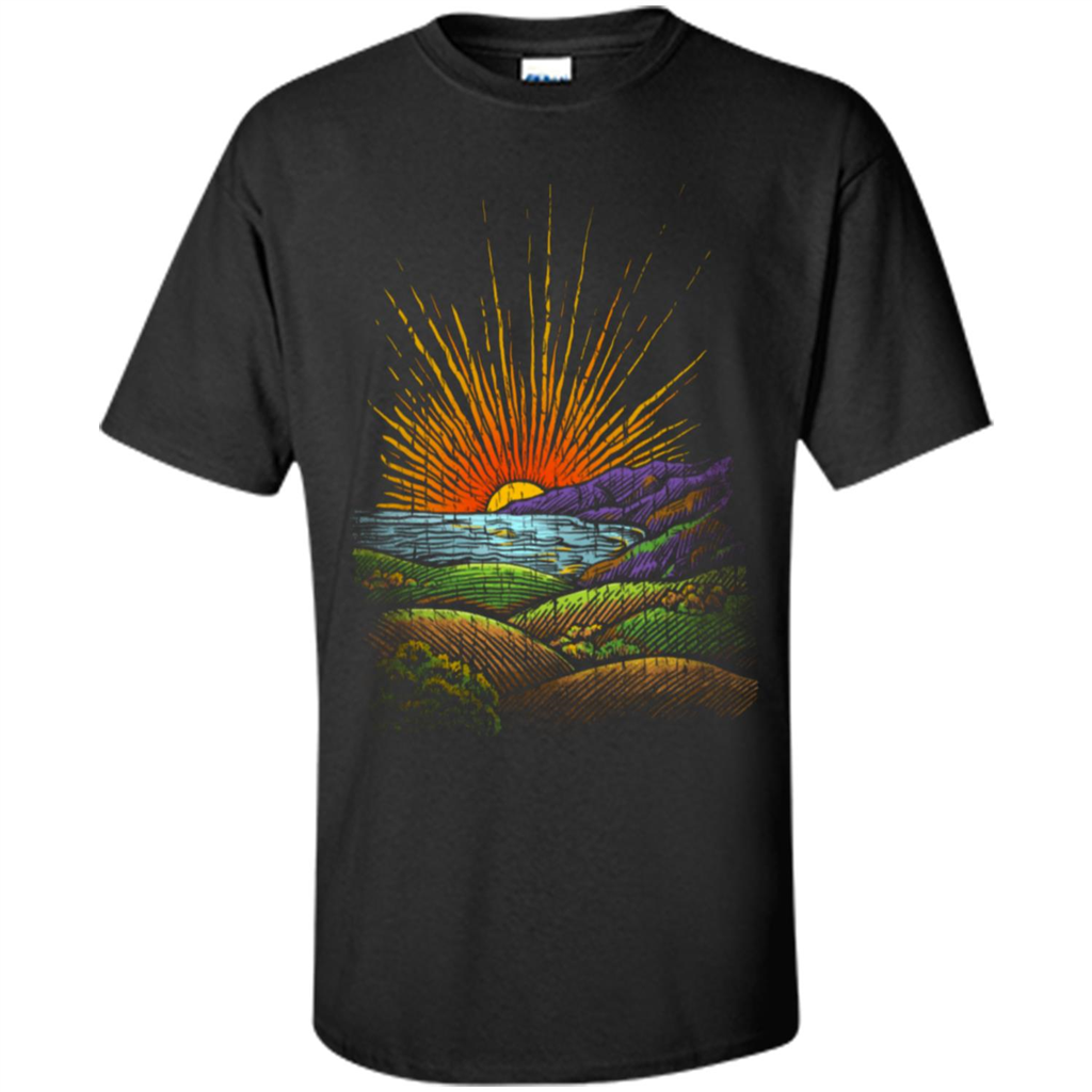 Sunrise In The Morning T-Shirt Black