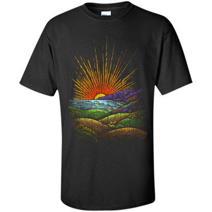 Sunrise In The Morning T-Shirt Black
