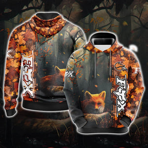 Fox Unisex 3D Pullover Hoodie