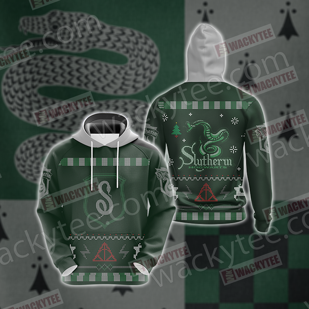 Harry Potter - Cunning Like A Slytherin Winter Style Unisex 3D Hoodie