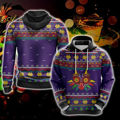 The Legend of Zelda: Majora Knitting Style Unisex 3D Hoodie