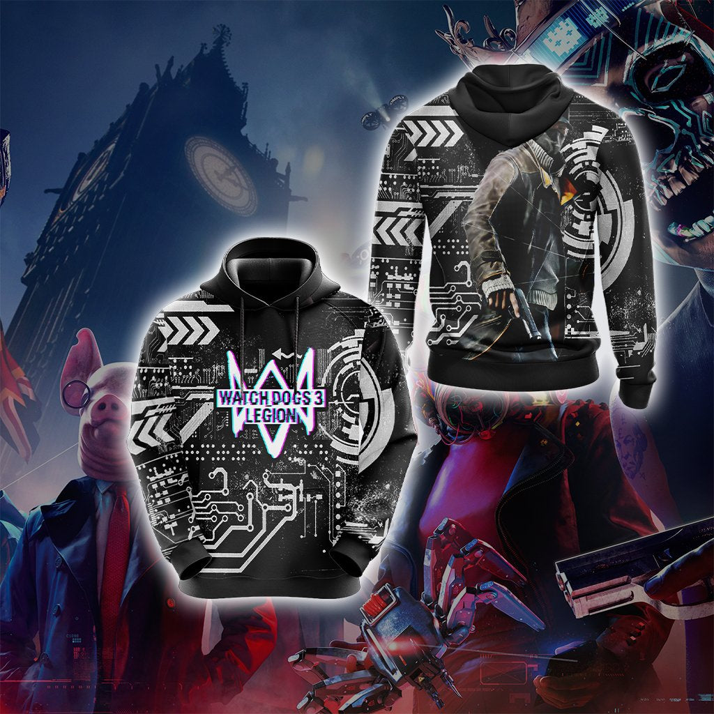 Watch Dogs 3: Legion Unisex 3D Hoodie