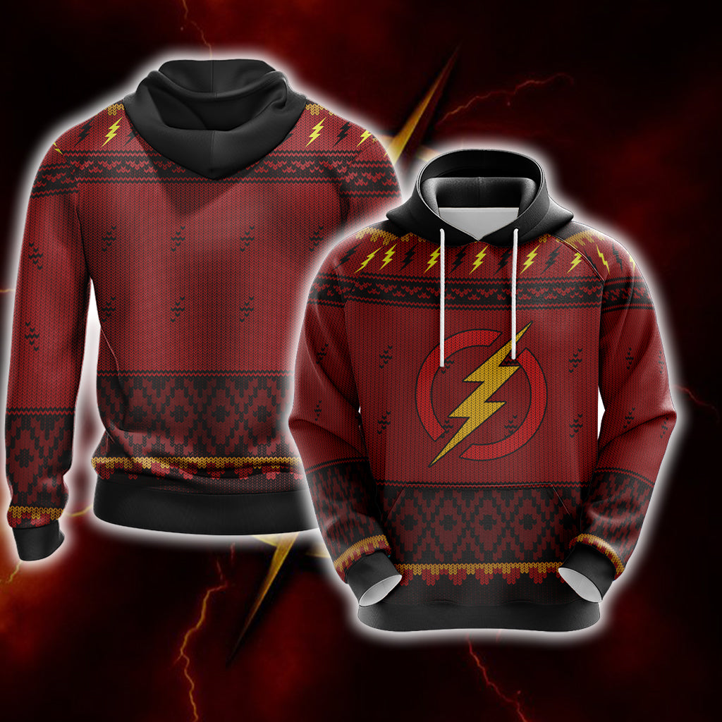 The Flash Knitting Style Unisex 3D Hoodie