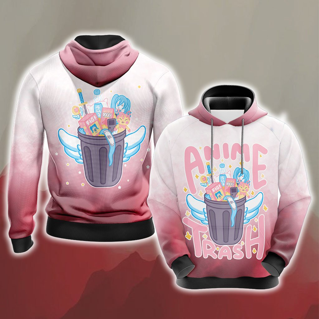 Kawaii Japanese Anime Trash Unisex 3D Hoodie