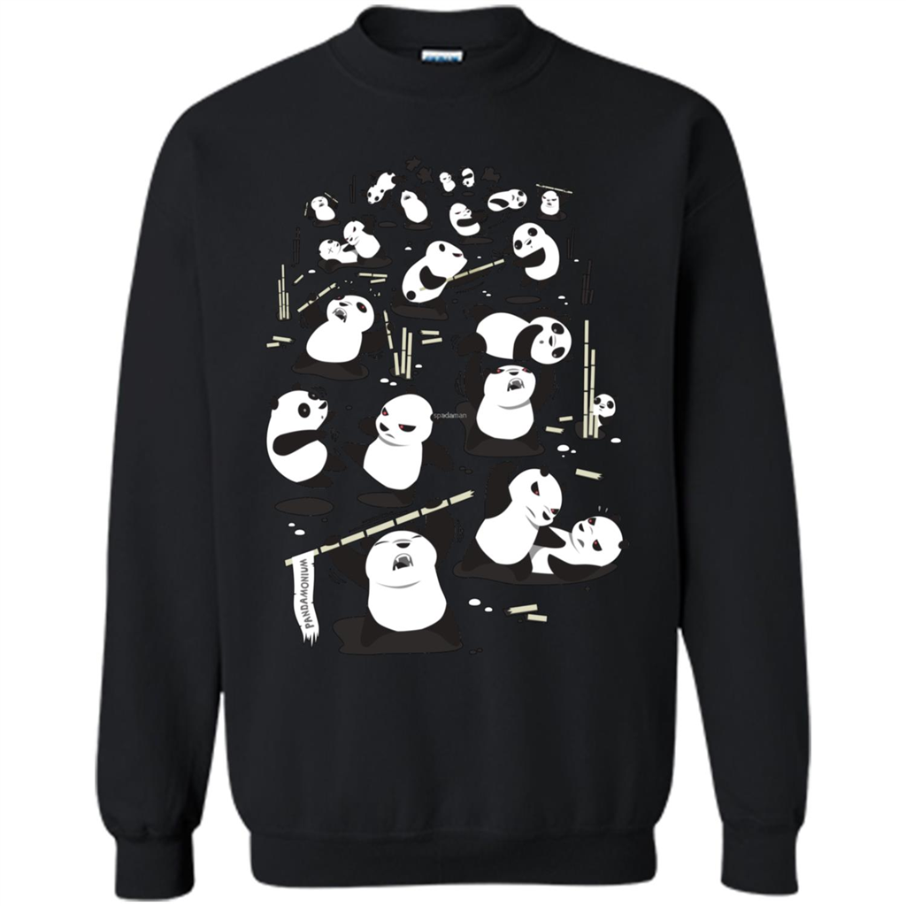 Cute Panda T-shirt Black