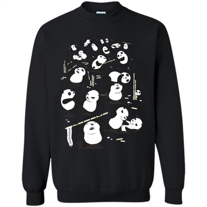 Cute Panda T-shirt Black