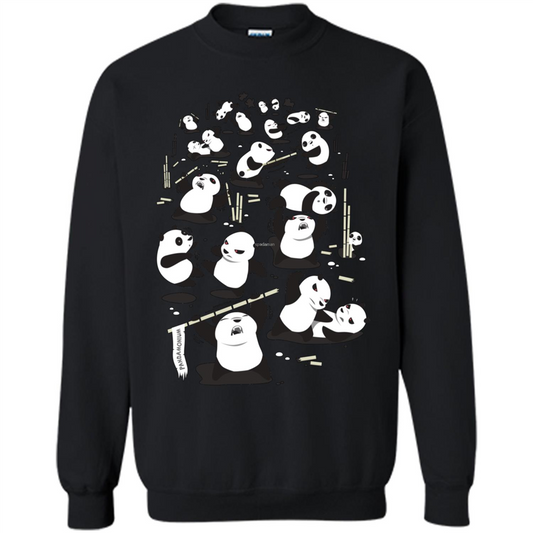 Cute Panda T-shirt Black