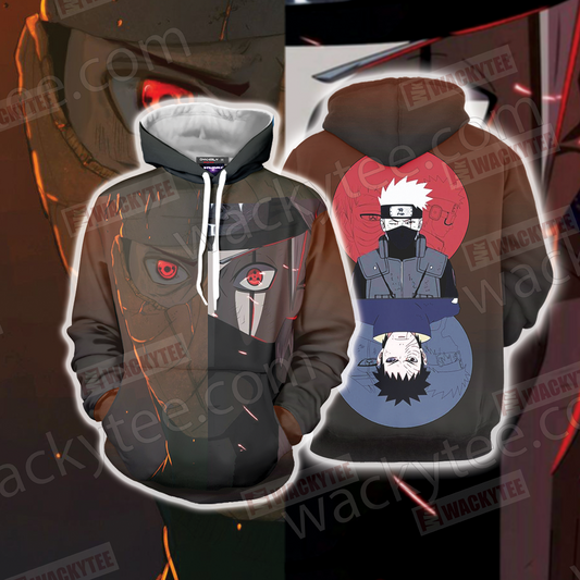 Naruto Obito And Kakashi 3D Hoodie