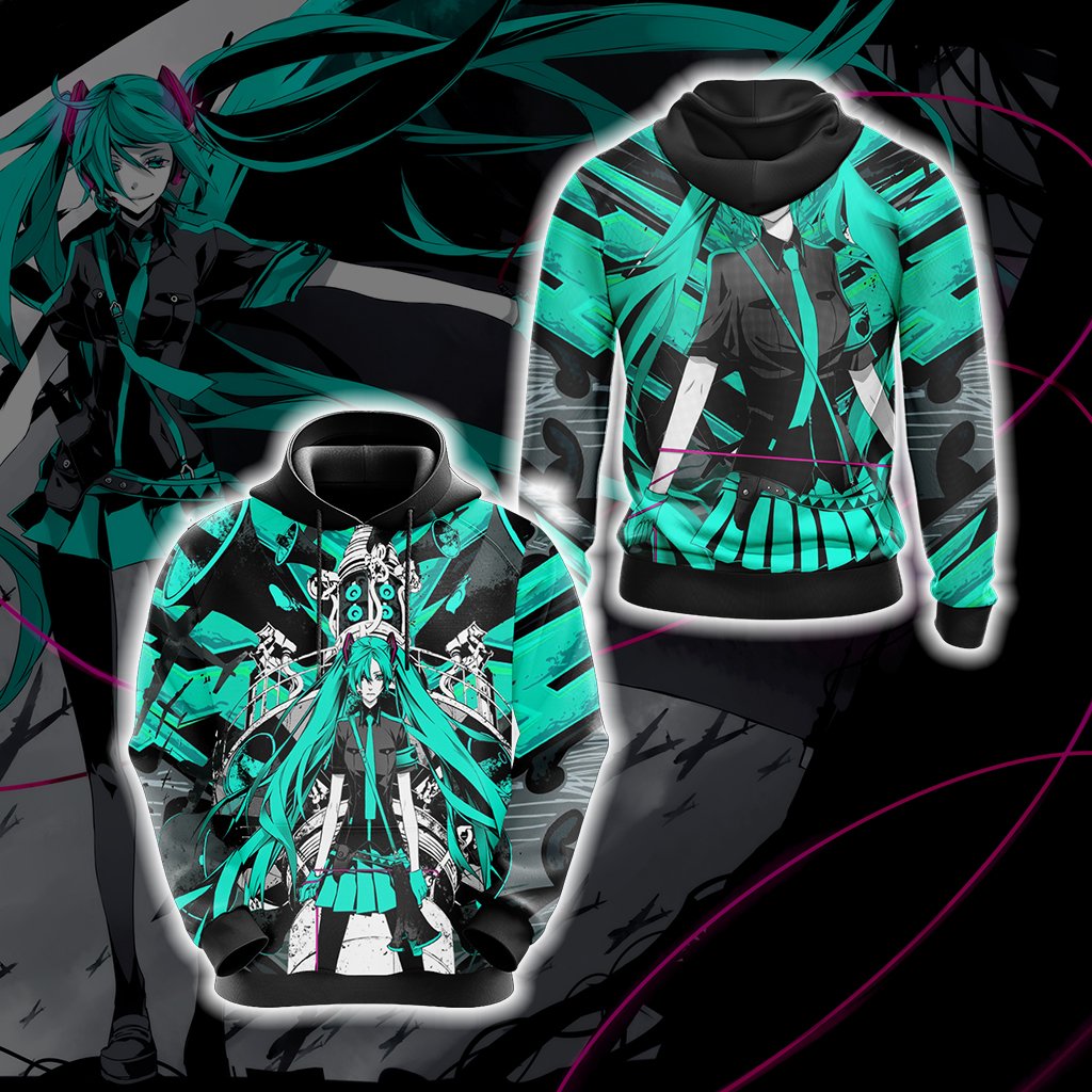 Hatsune Miku Love is War Unisex 3D Hoodie