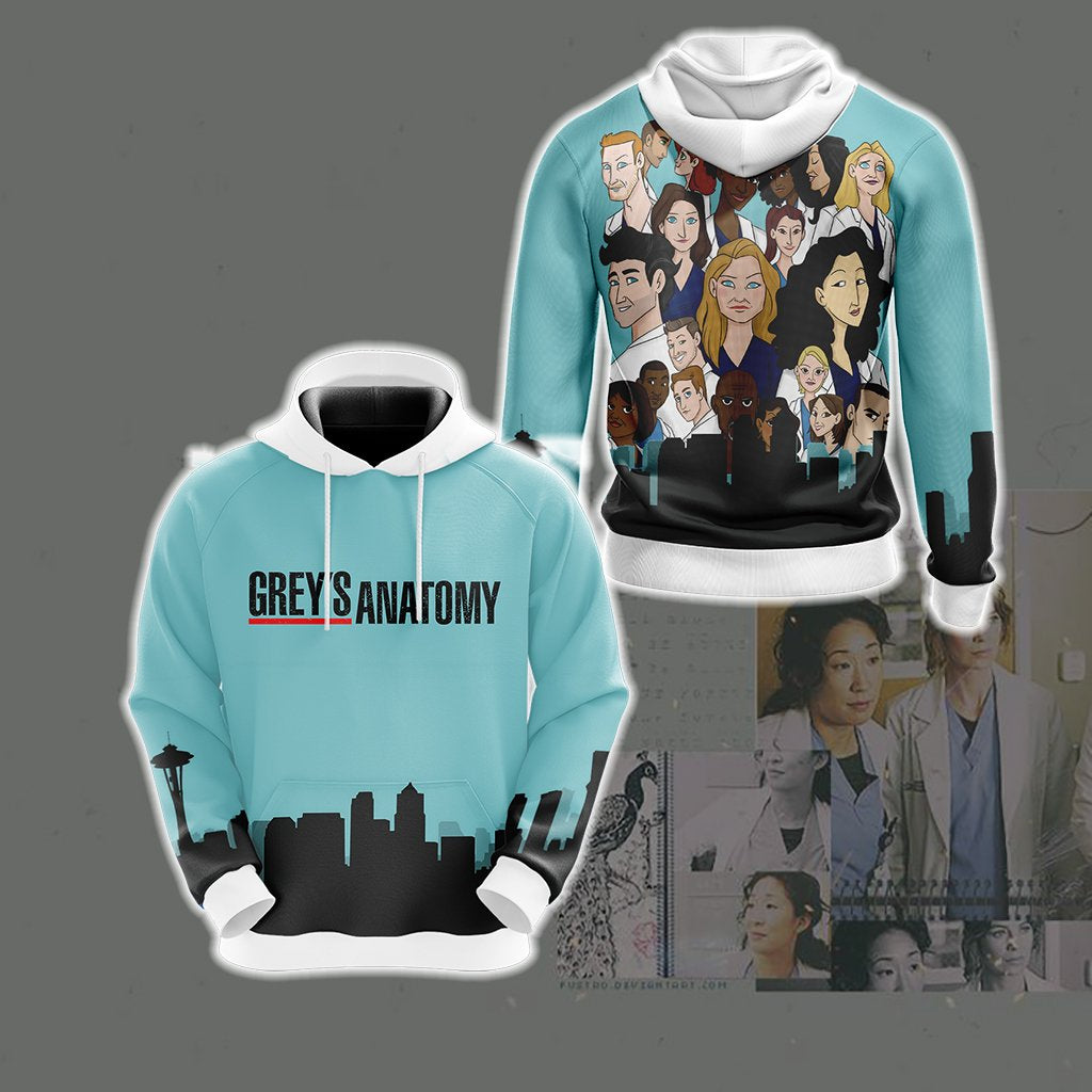 Grey's Anatomy Unisex 3D Hoodie