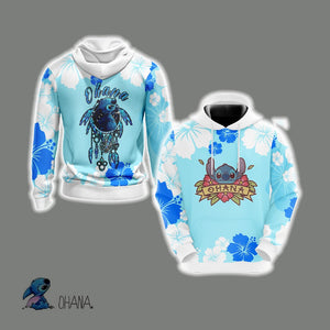 Ohana Stitch Unisex 3D Hoodie