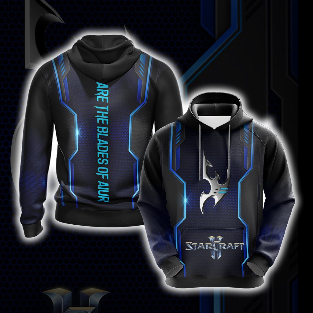 StarCraft - Protoss We Are The Blades of Aiur New Unisex 3D Hoodie