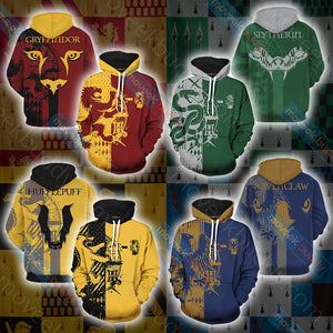 Quidditch Slytherin Harry Potter New Look Unisex 3D Hoodie