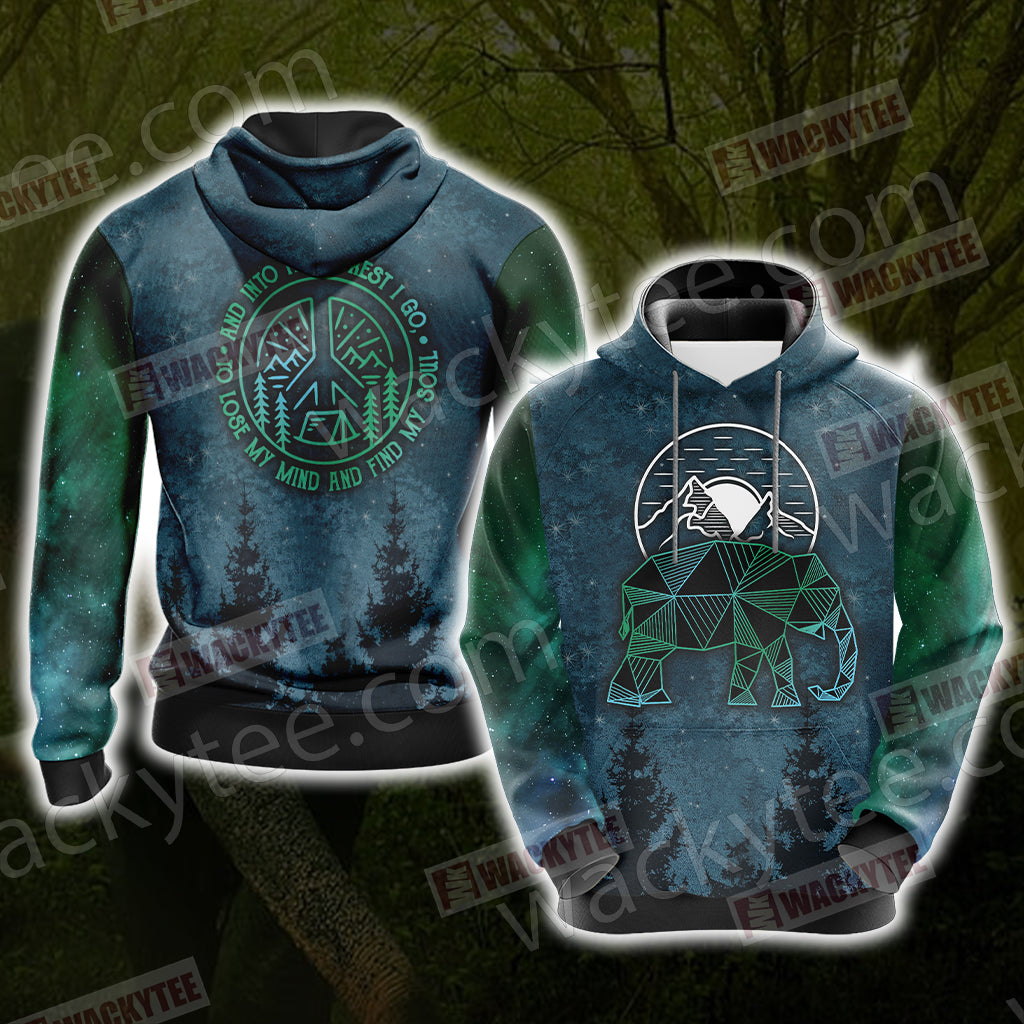 Elephant - To Lose My Mind And Find My Soul And Into The Forest I Go Unisex 3D Hoodie
