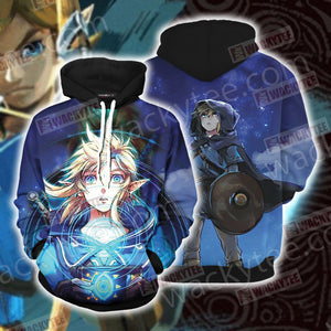 The Legend of Zelda Link Breath of The Wild 3D Hoodie