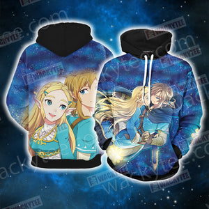 The Legend of Zelda And Princess Zelda Unisex 3D Hoodie