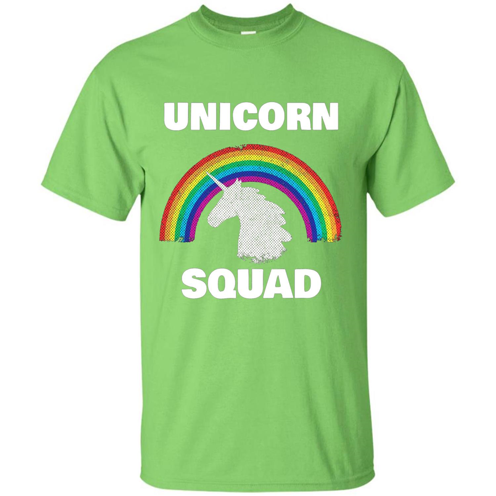 Unicorn Squad T-shirt Rainbow Unicorns Love T-Shirt Lime