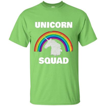 Unicorn Squad T-shirt Rainbow Unicorns Love T-Shirt Lime