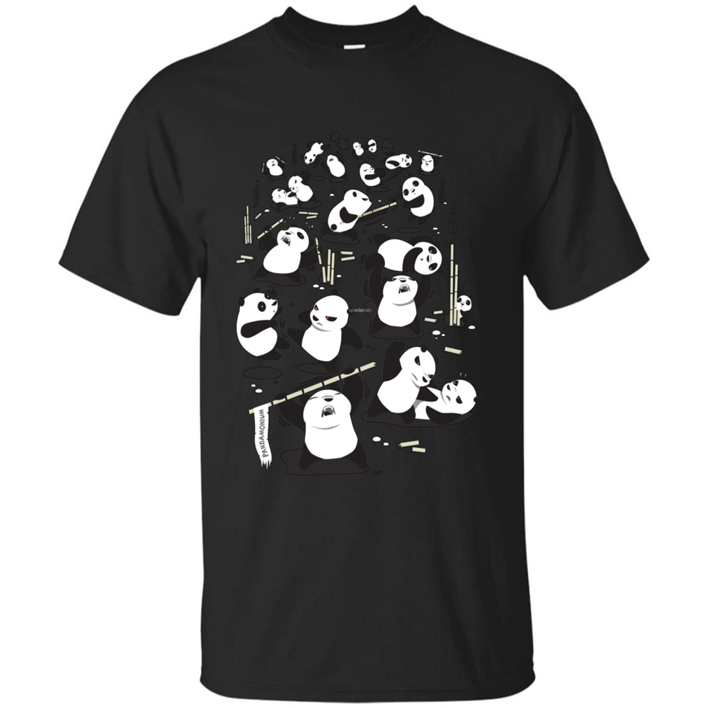 Cute Panda T-shirt Black
