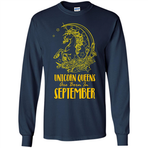 September Unicorn T-shirt Unicorn Queens Are Born In September
