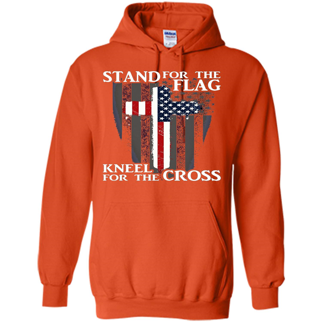 Stand For The Flag Kneel For The Cross T-Shirt Orange