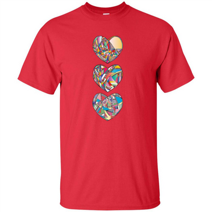 Hearts T-shirt Red