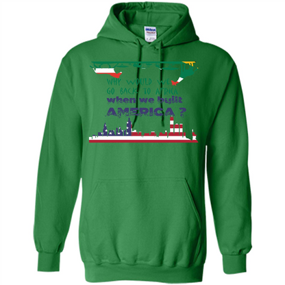 Africa - America T-shirt Build America Irish Green