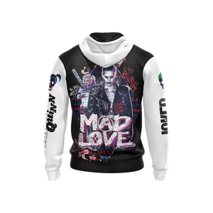 Suicide Squad Harley Quinn And Joker Unisex 3D Hoodie