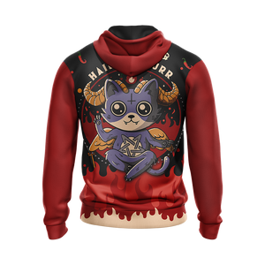 Hail Lucipurr Cat Unisex 3D Hoodie