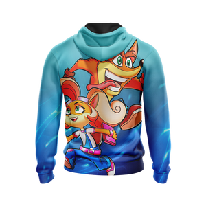 Crash Bandicoot - Crash and Coco Unisex 3D Hoodie