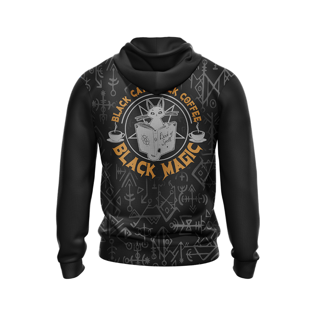 Black Coffee As Good As Black Magic Cat Unisex 3D Hoodie