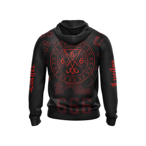 Lucifer (tv series) 666 tattoo Unisex 3D Hoodie