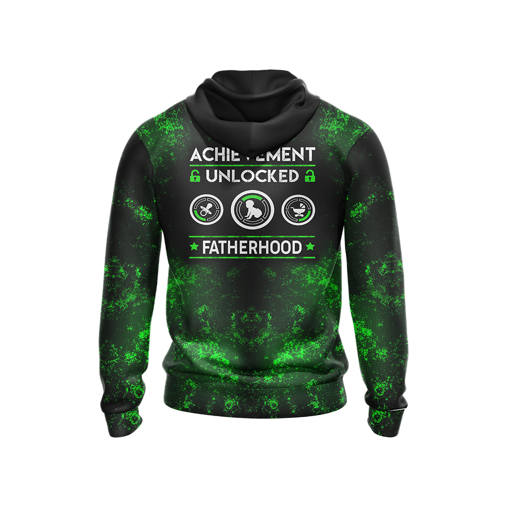 Father's Day Achievement Unlocked Fatherhood Unisex 3D Hoodie