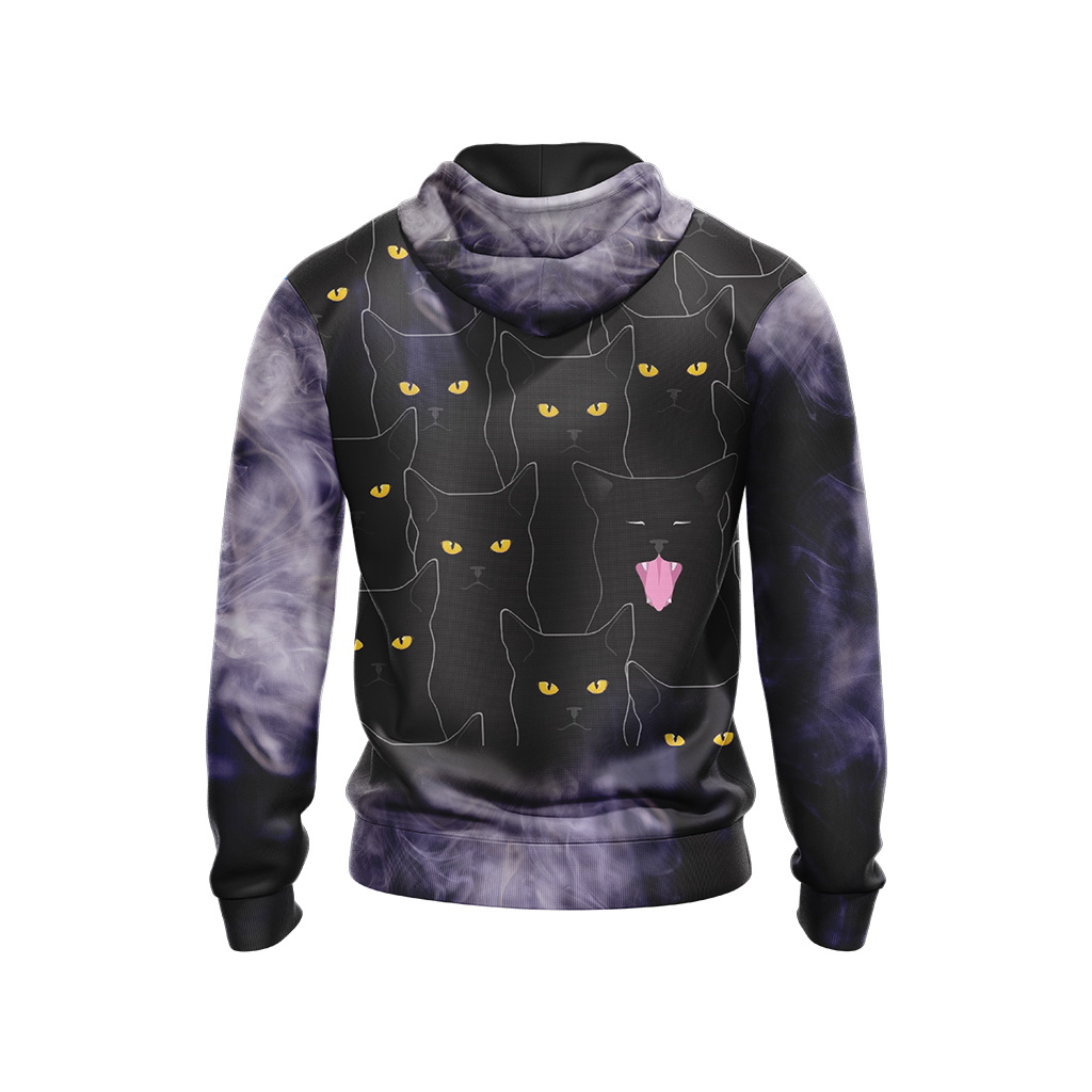 Once You Lived With A Black Cat You Can Never Live Without One Unisex 3D Hoodie