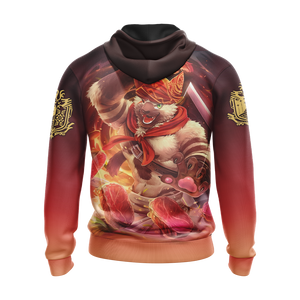 Monster Hunter Meowscular Chef Unisex 3D Pullover Hoodie