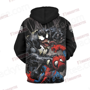 Spider-Man and Venom Unisex 3D Hoodie