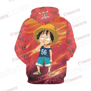 One Piece Luffy Kid Unisex 3D Hoodie