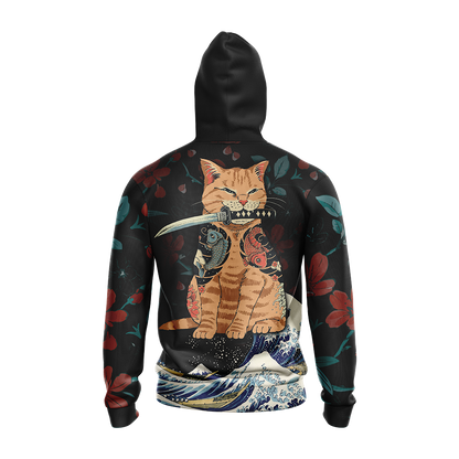 Cat Japanese Unisex 3D Hoodie