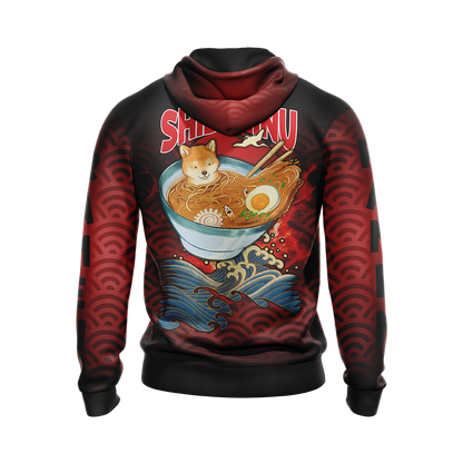 Shiba Inu and Ramen Japanese Style Unisex 3D Hoodie