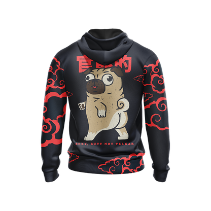 Pug Japanese Dogs Unisex 3D Hoodie
